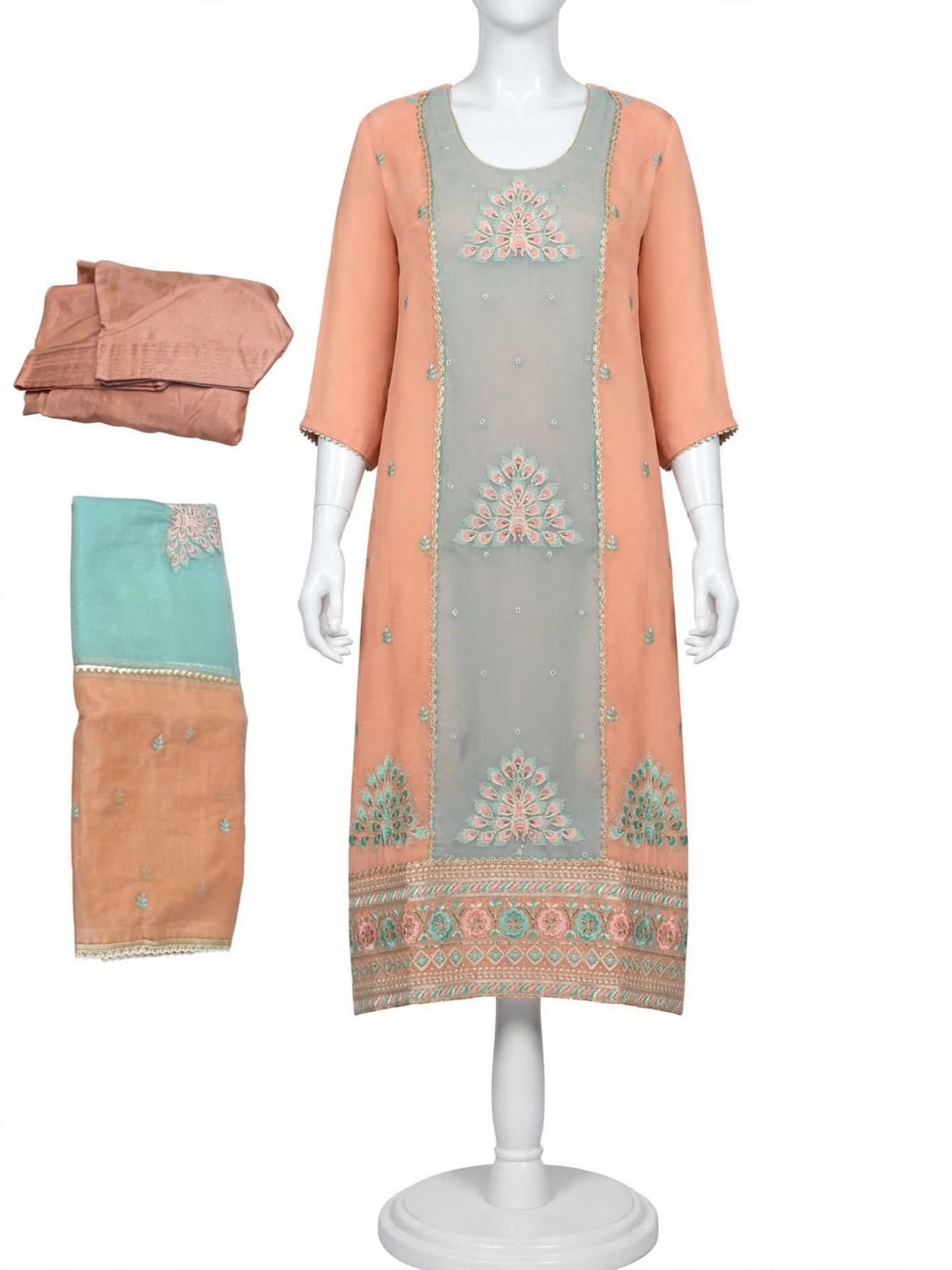 Party wear hand + Tilla work boutique stitched salwar suit, (Code: 245)