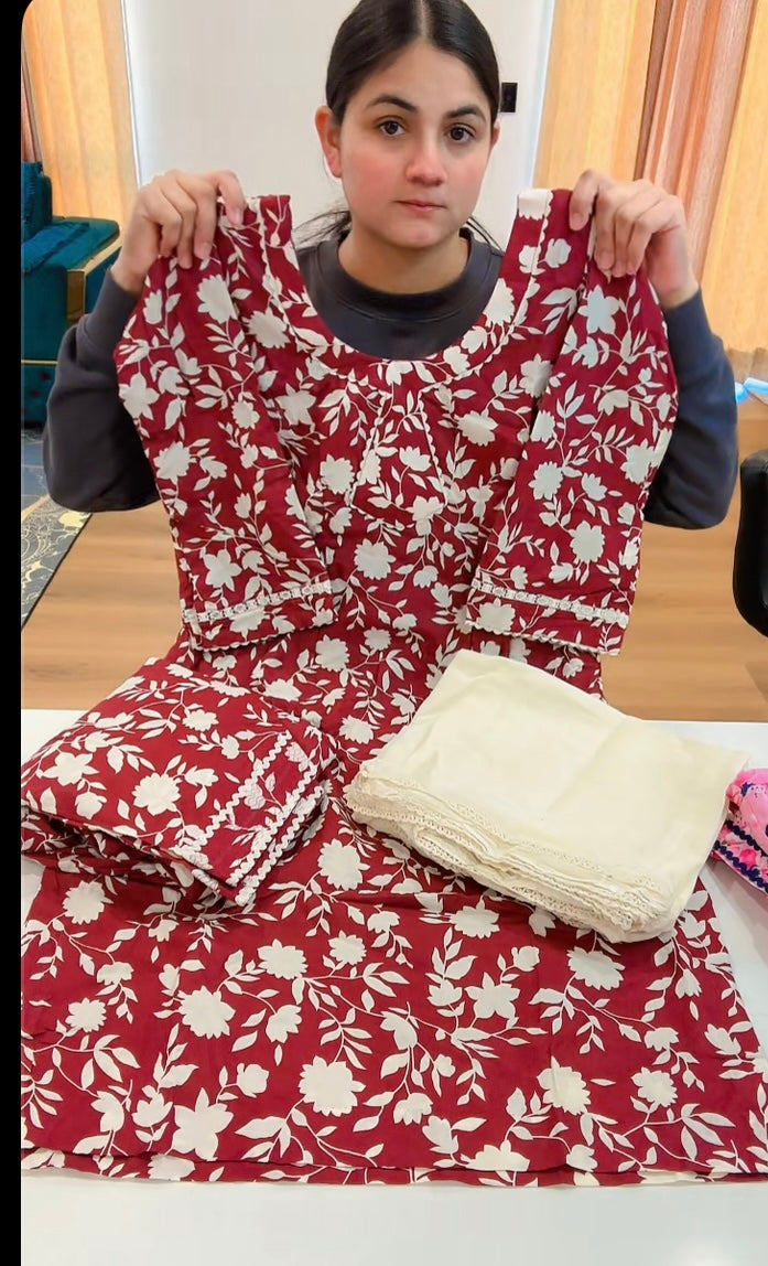 Cotton Printed Suit, C38