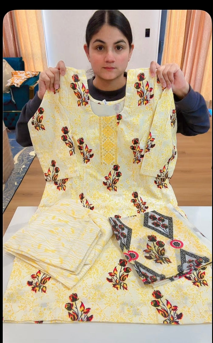 Cotton Printed Suit, C50