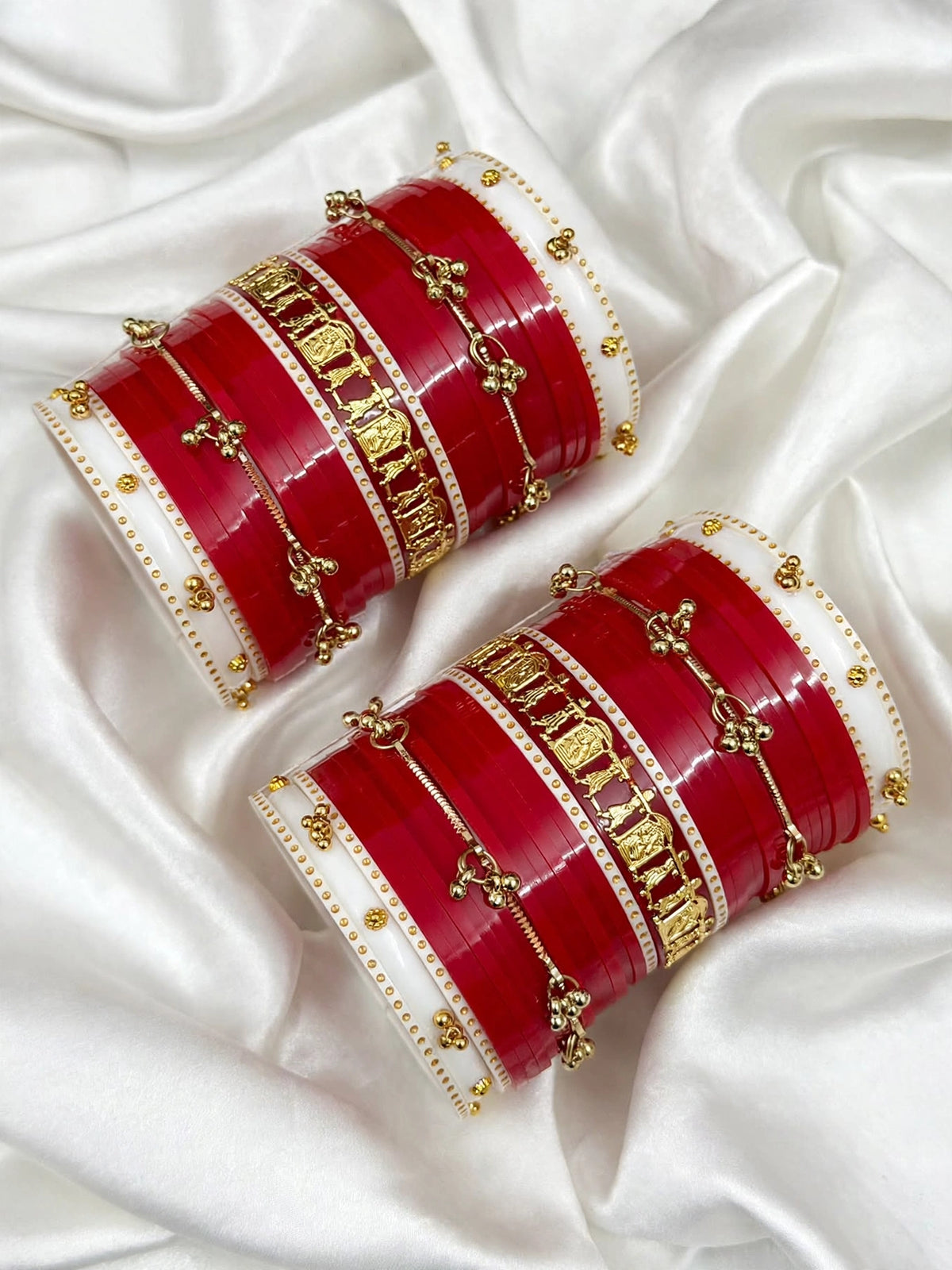 Kashmiri bridal Chooda - ( set of both hands ) - X15