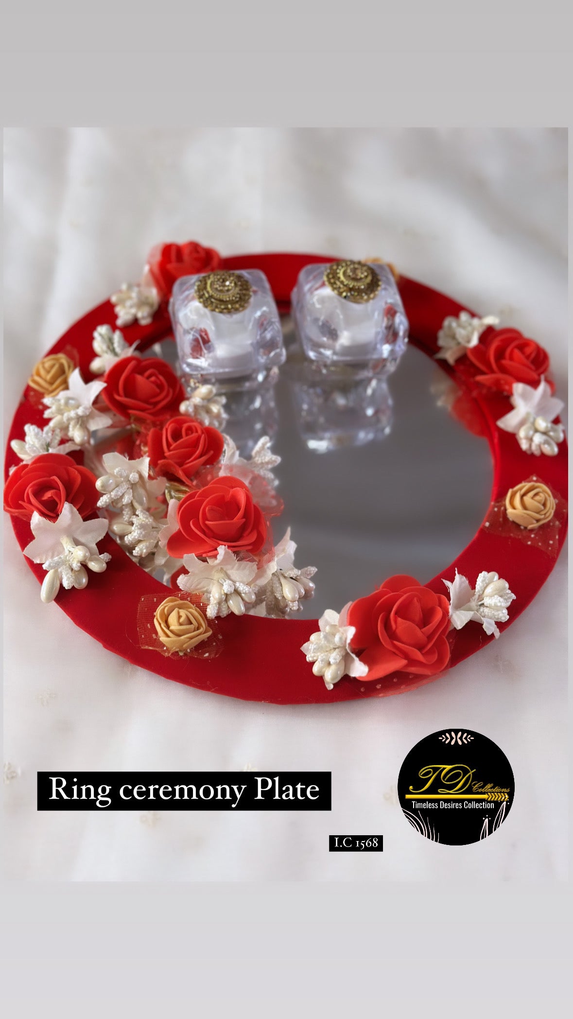 Ring Ceremony Plate ( TD -1 , Red )