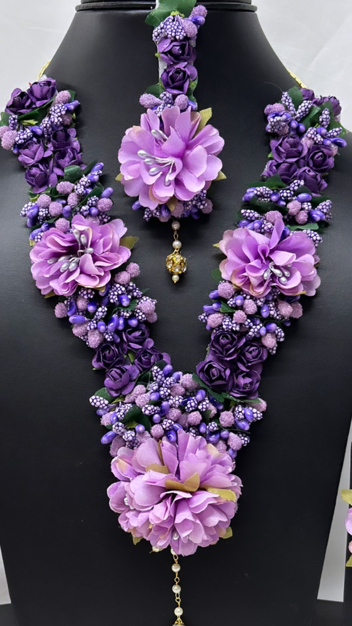 Purple or Lavender Floral jewellery