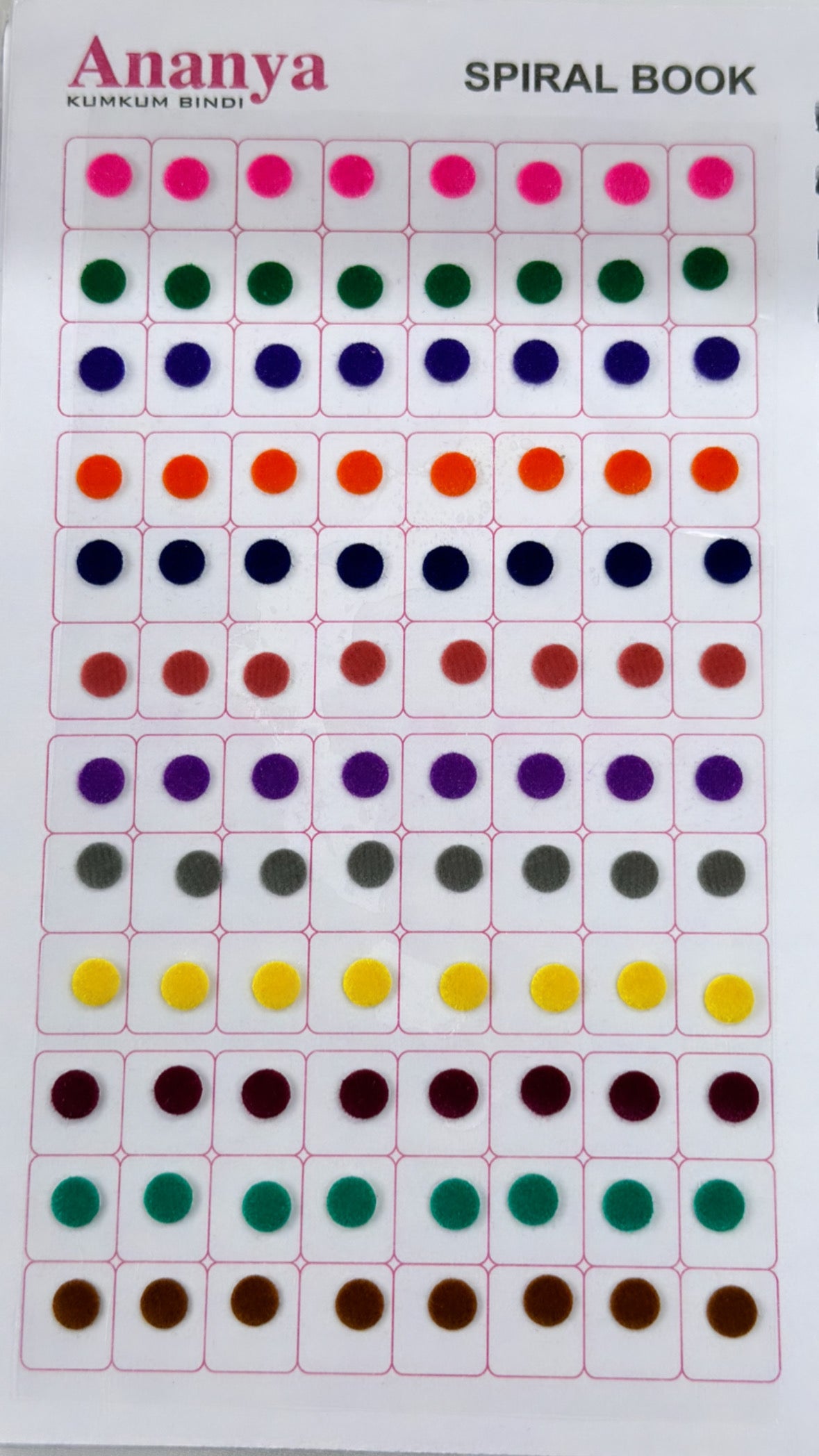 Plain Matte Bindi Booklet