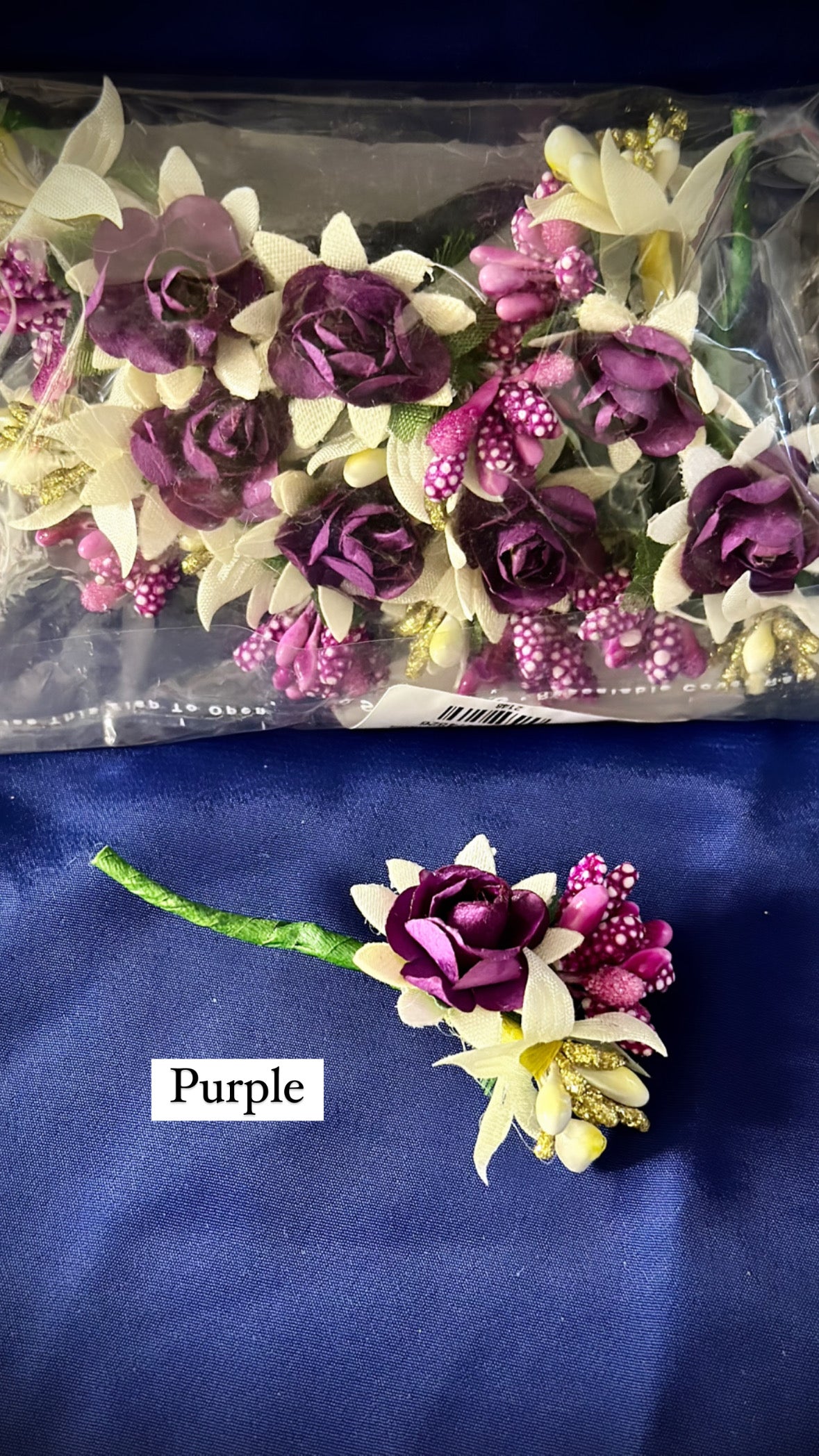 Flower Hair Pins (TD-4, Colours 6)