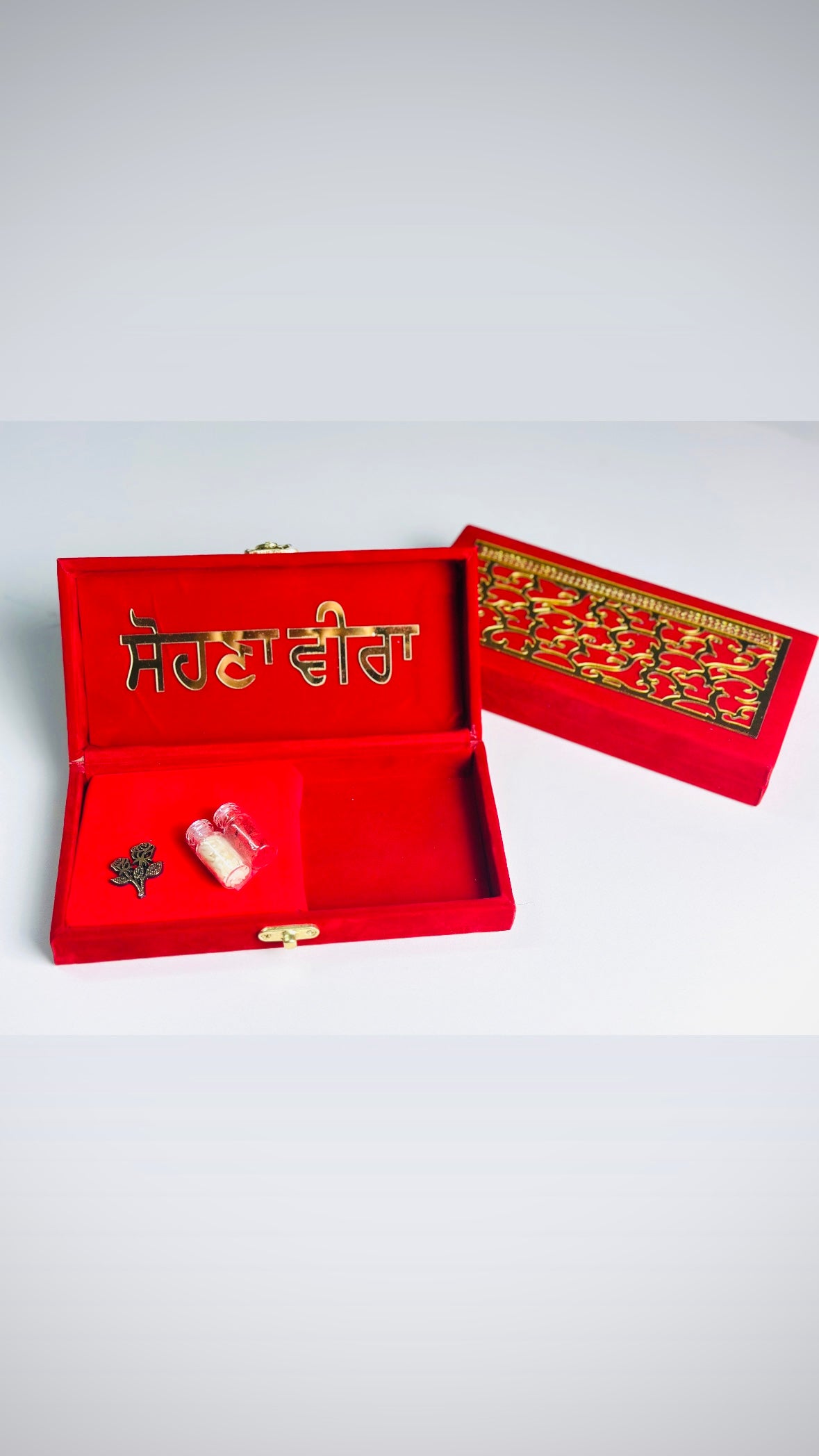 Empty box only  - You can add rakhdi of your choice ( Code A98 )