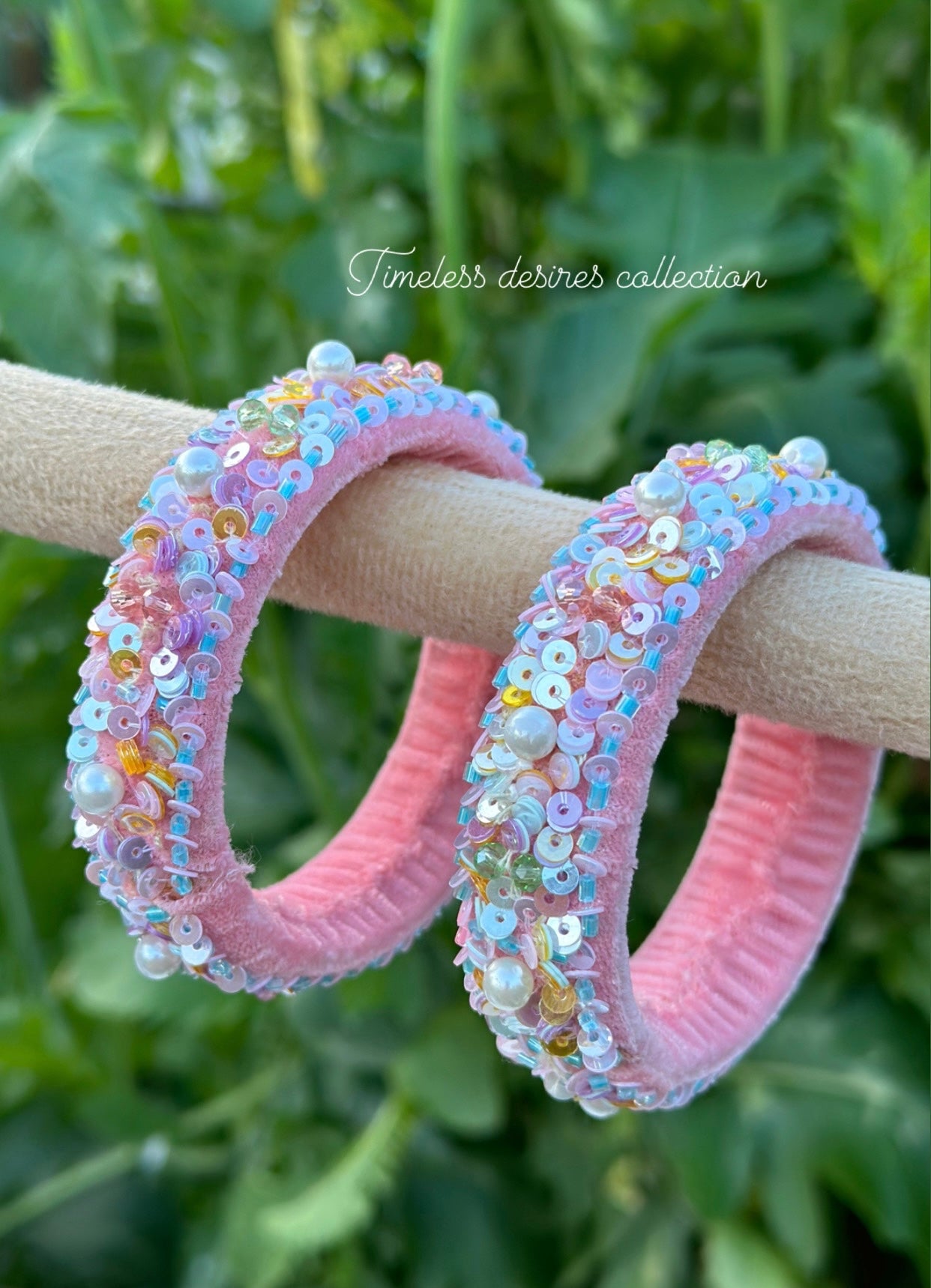 Multi coloured handmade soft kangan bangles
