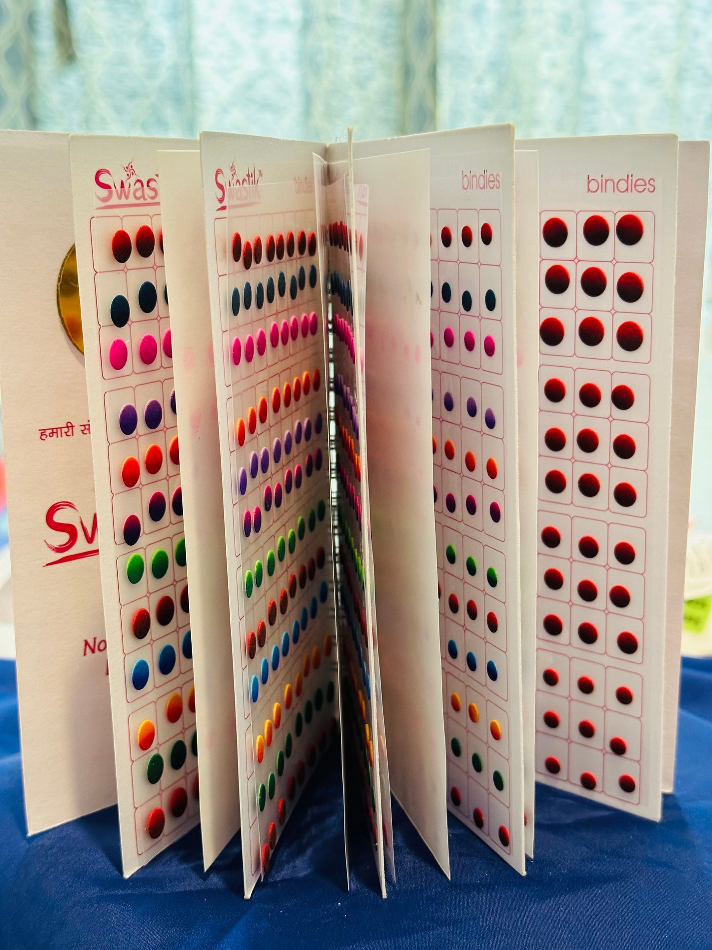 Double Shade Multi Colour Bindi Book, (Code: 123)