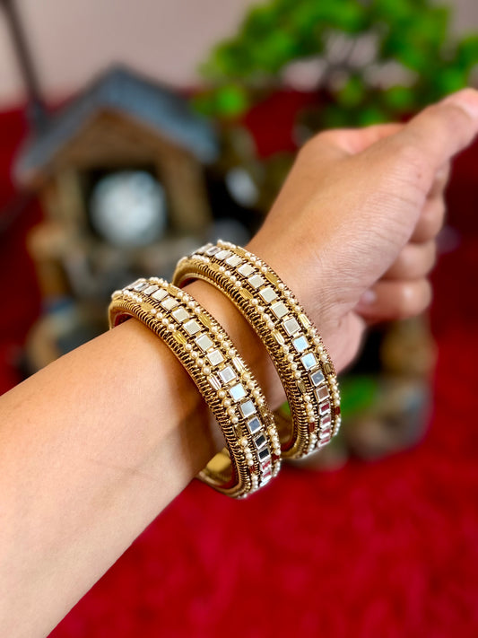 Golden Mirror kade - Set of 2 bangles - X19