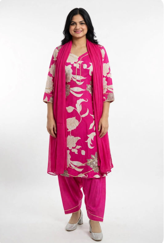 Burberry printed suit in premium quality in Pink colour - Code 307
