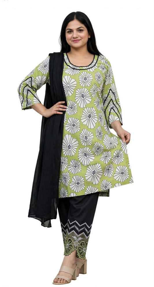Casual wear boutique stitched salwar suit in cotton fabric in premium quality