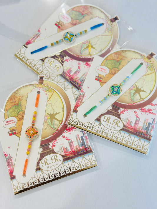 Rakhi / Rakhdi packs in Meenakari ( Per PC )