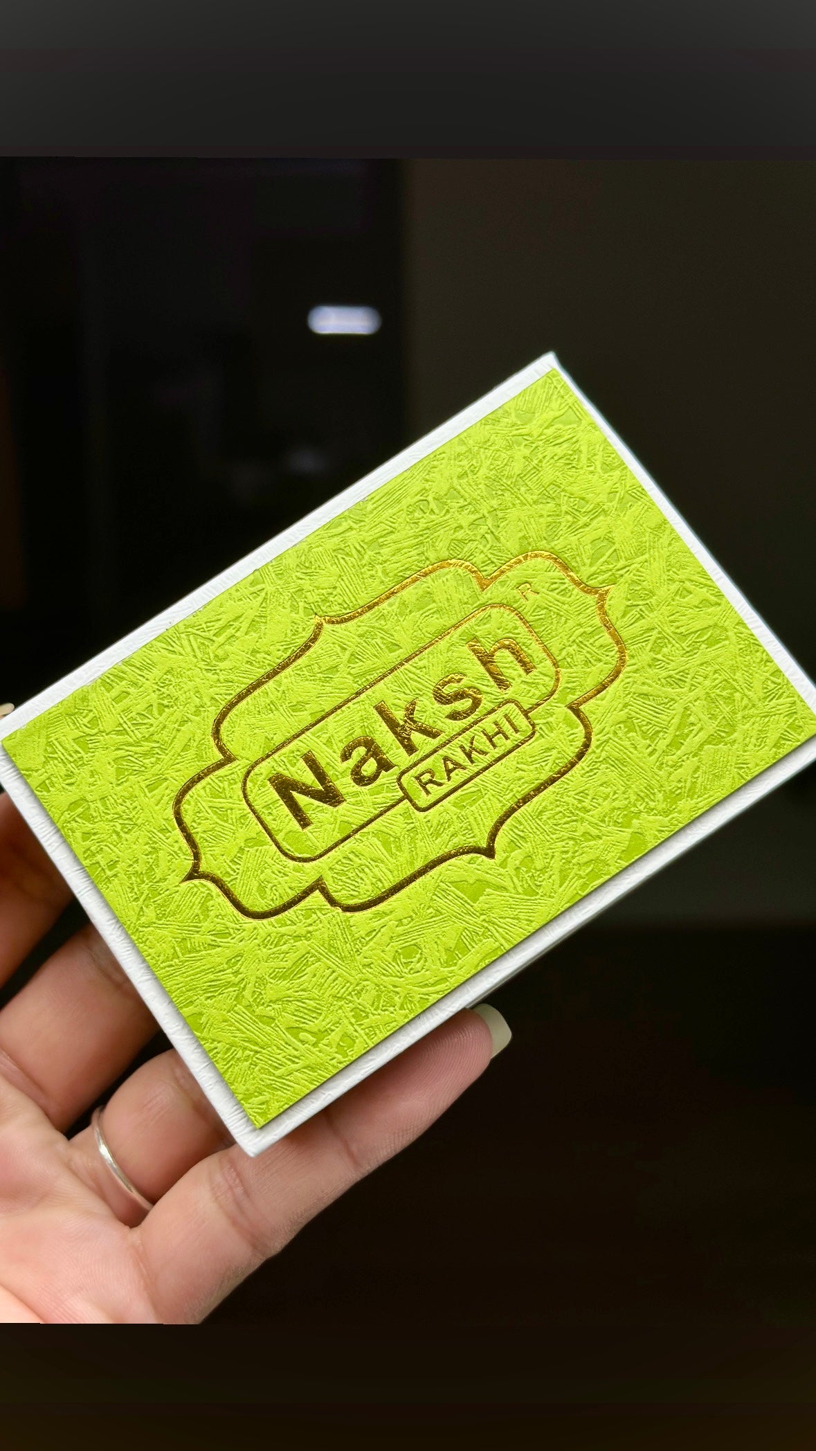 American Diamond Rakhi / Rakhdi Box ( Premium Range ) - Code A39