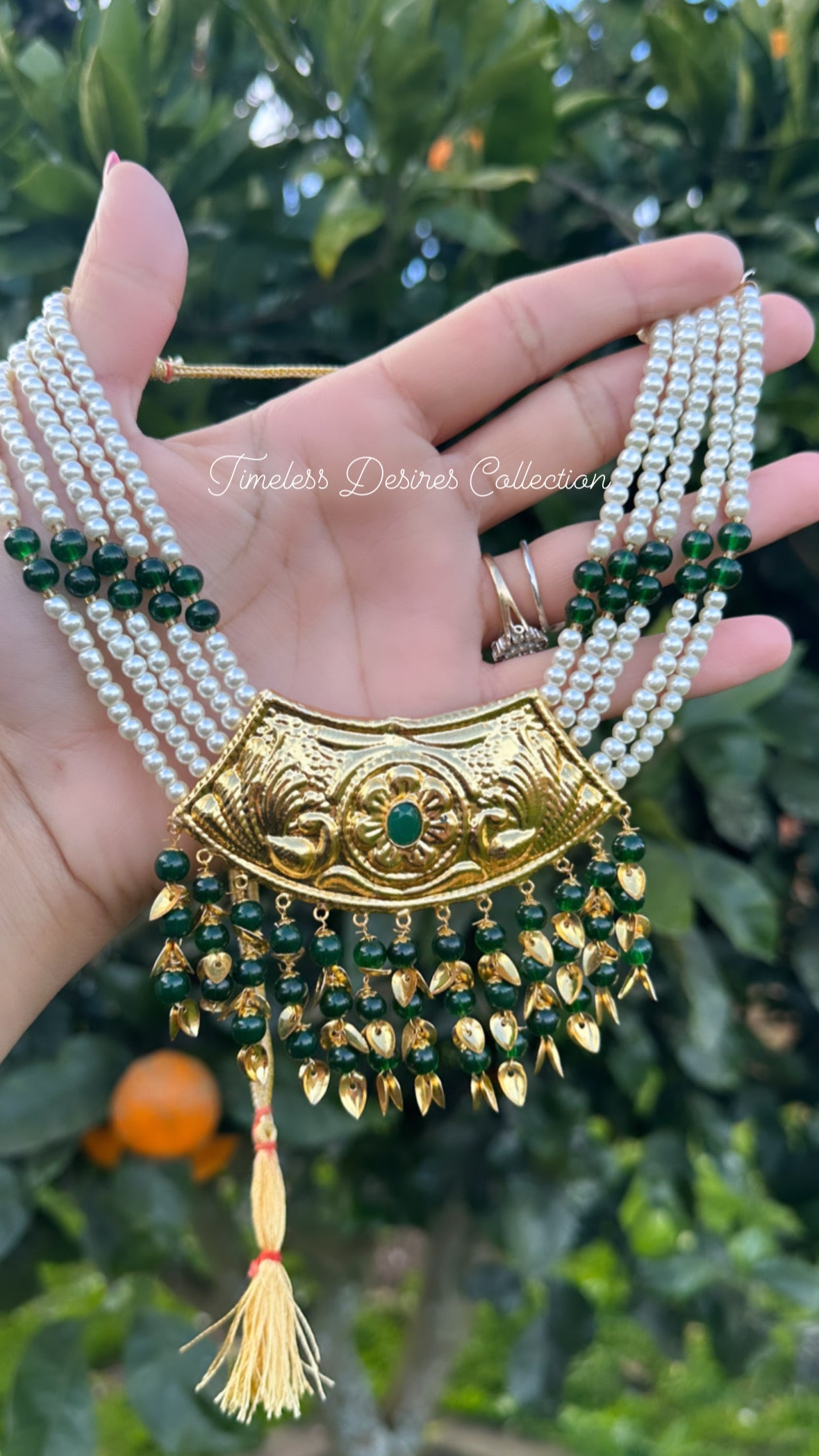 Green traditional jewellery- Code T10