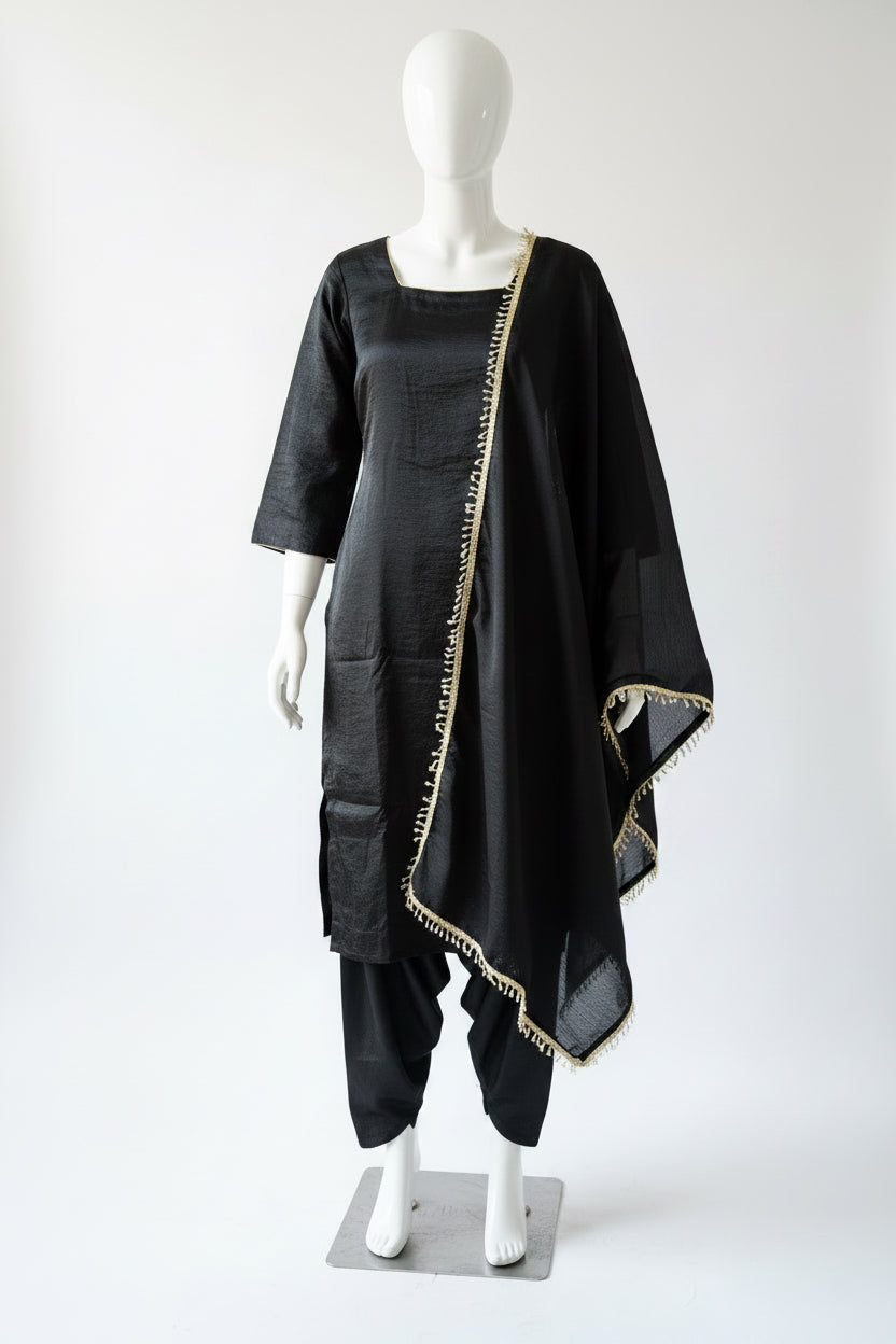 Salwar suit in Black - Code 024