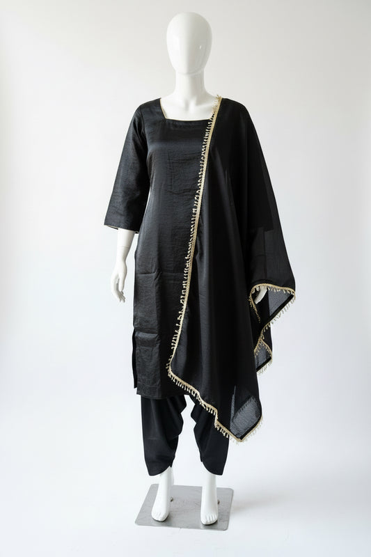 Salwar suit in Black - Code 024