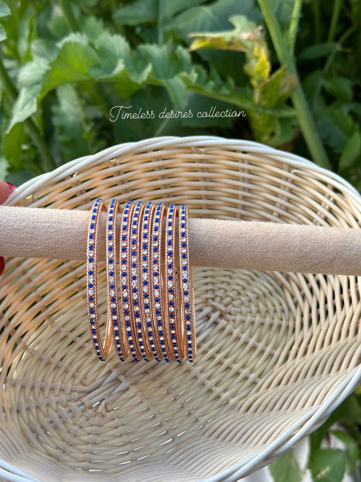 Blue kangan bangles