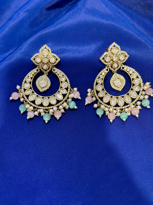 Tiyani earrings ( Premium Range ) Colour: Multi, (Code: X3)