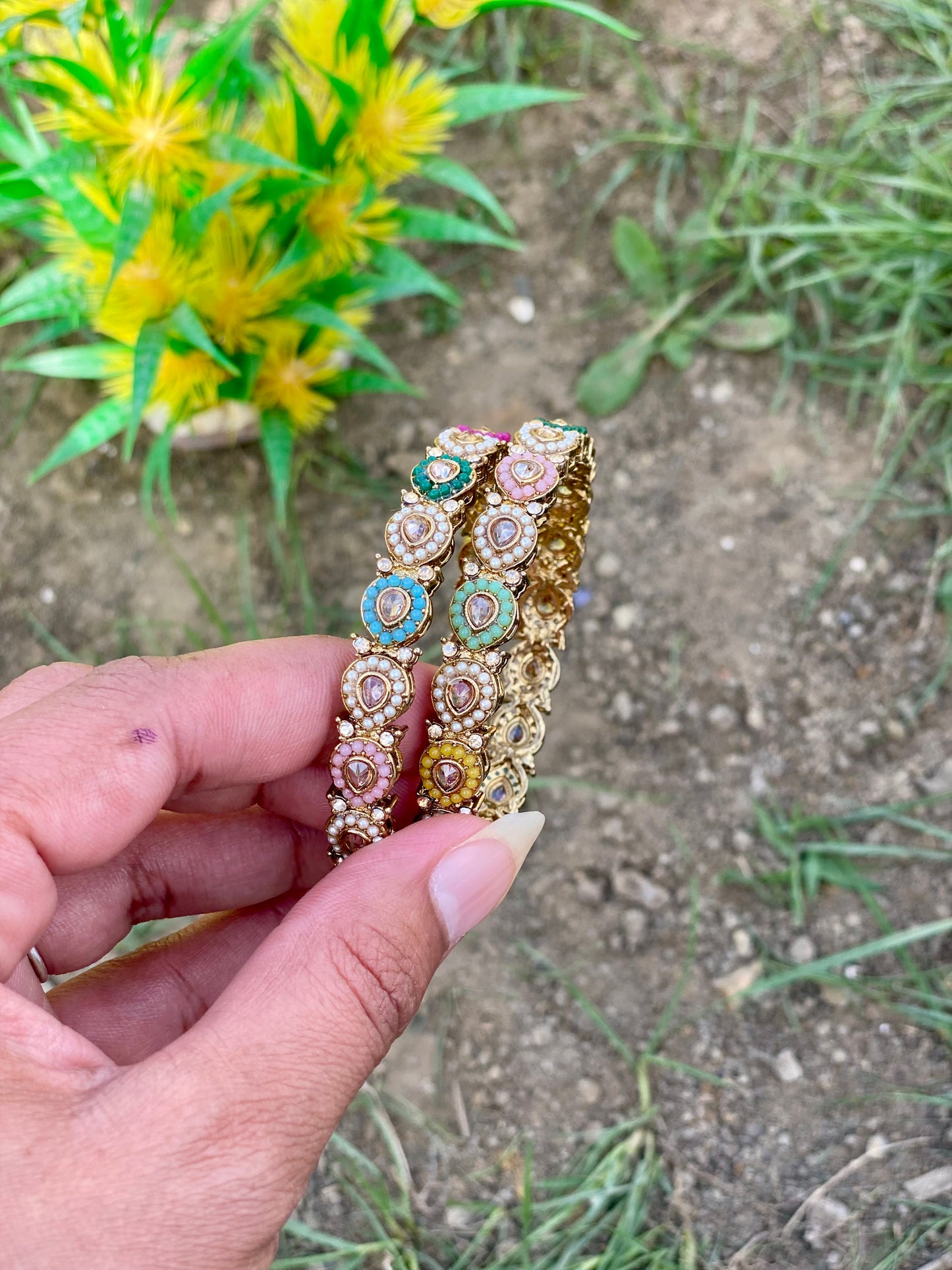 Multicolour bangles (set of 2) B3
