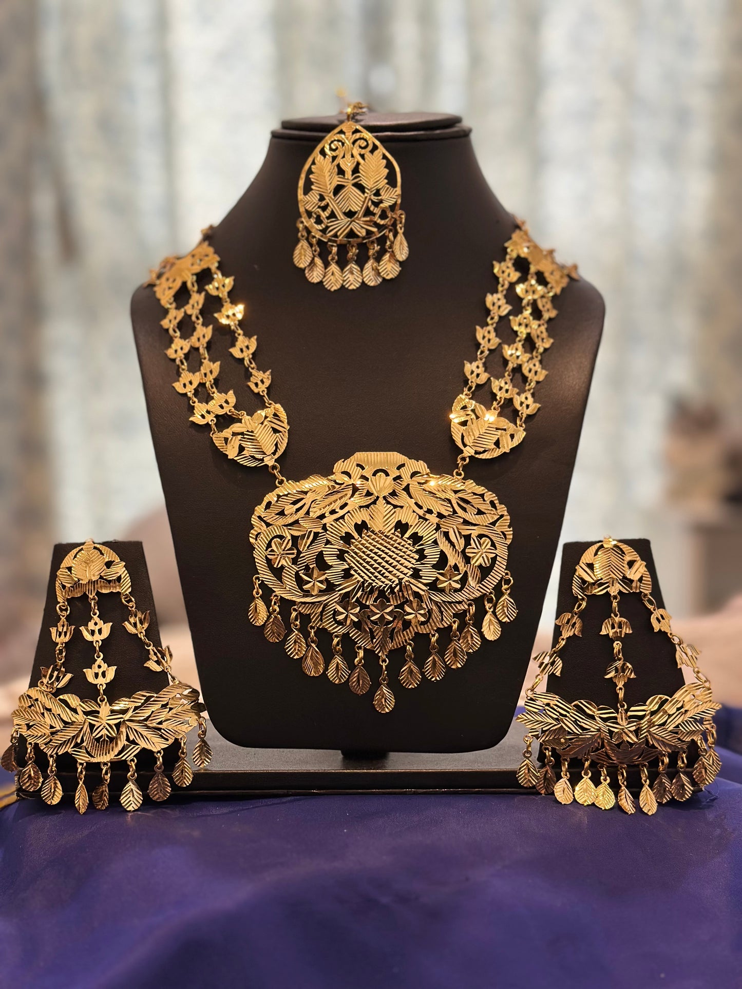 Traditional Gold look Rani Haar set - Code:074