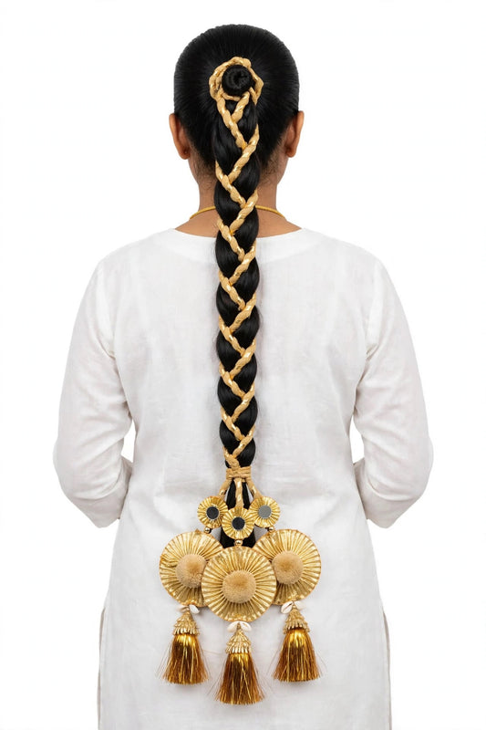 Mirror long paranda in golden colour, Code: PR2