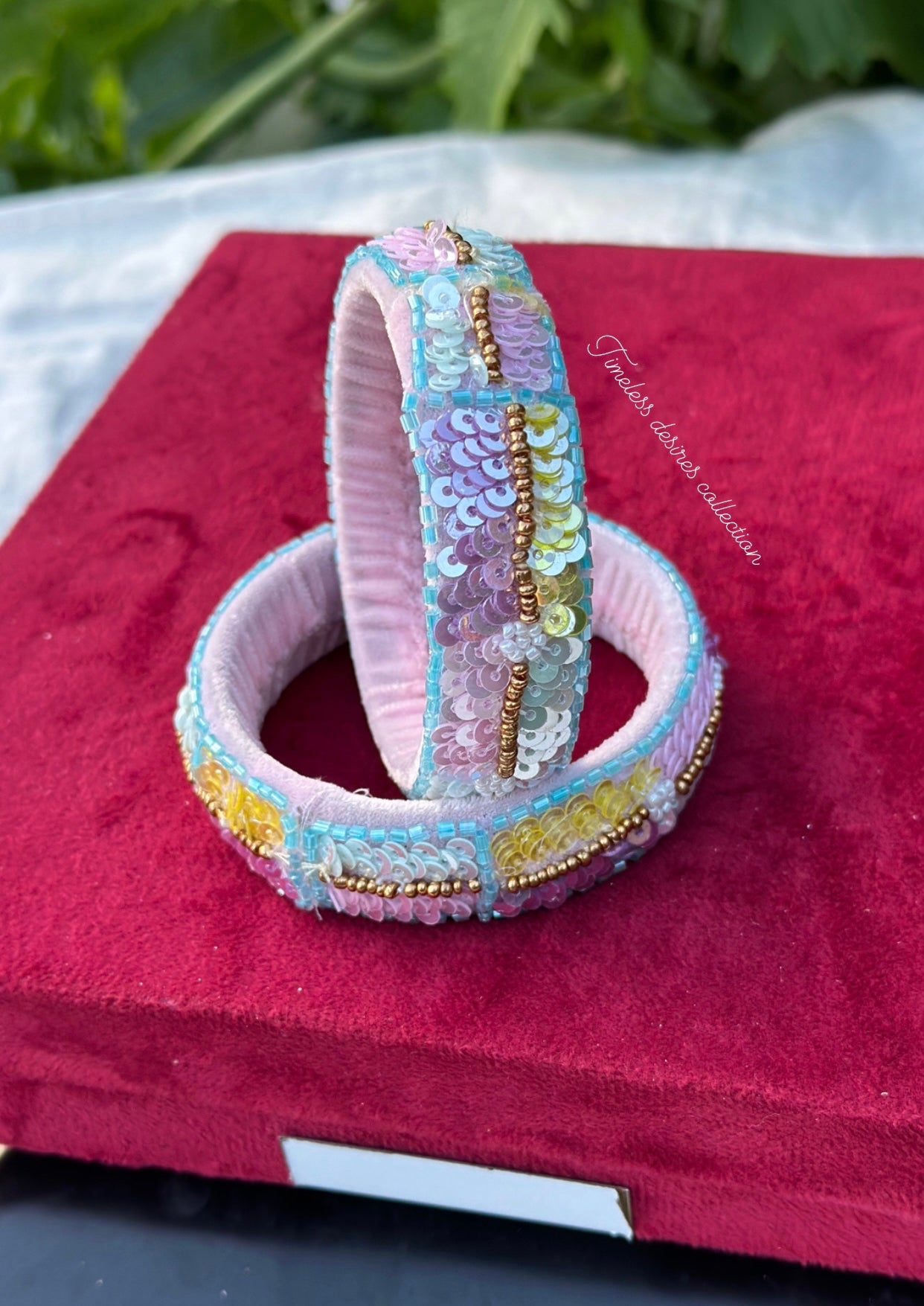 Multi coloured handmade soft bangles