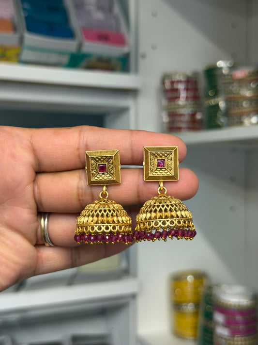 Gold Look jhumki