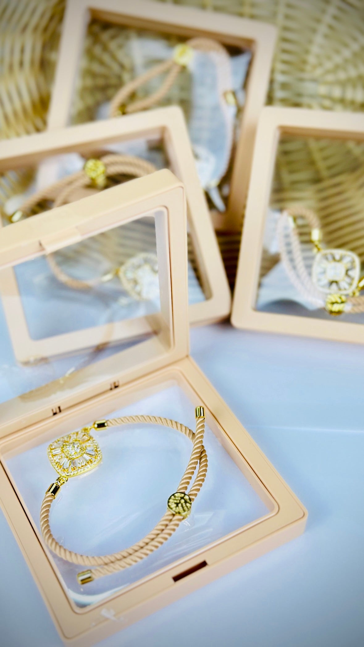 Stunning Rakhi / Rakhdi box in American Diamond ( Premium Range ) - A47