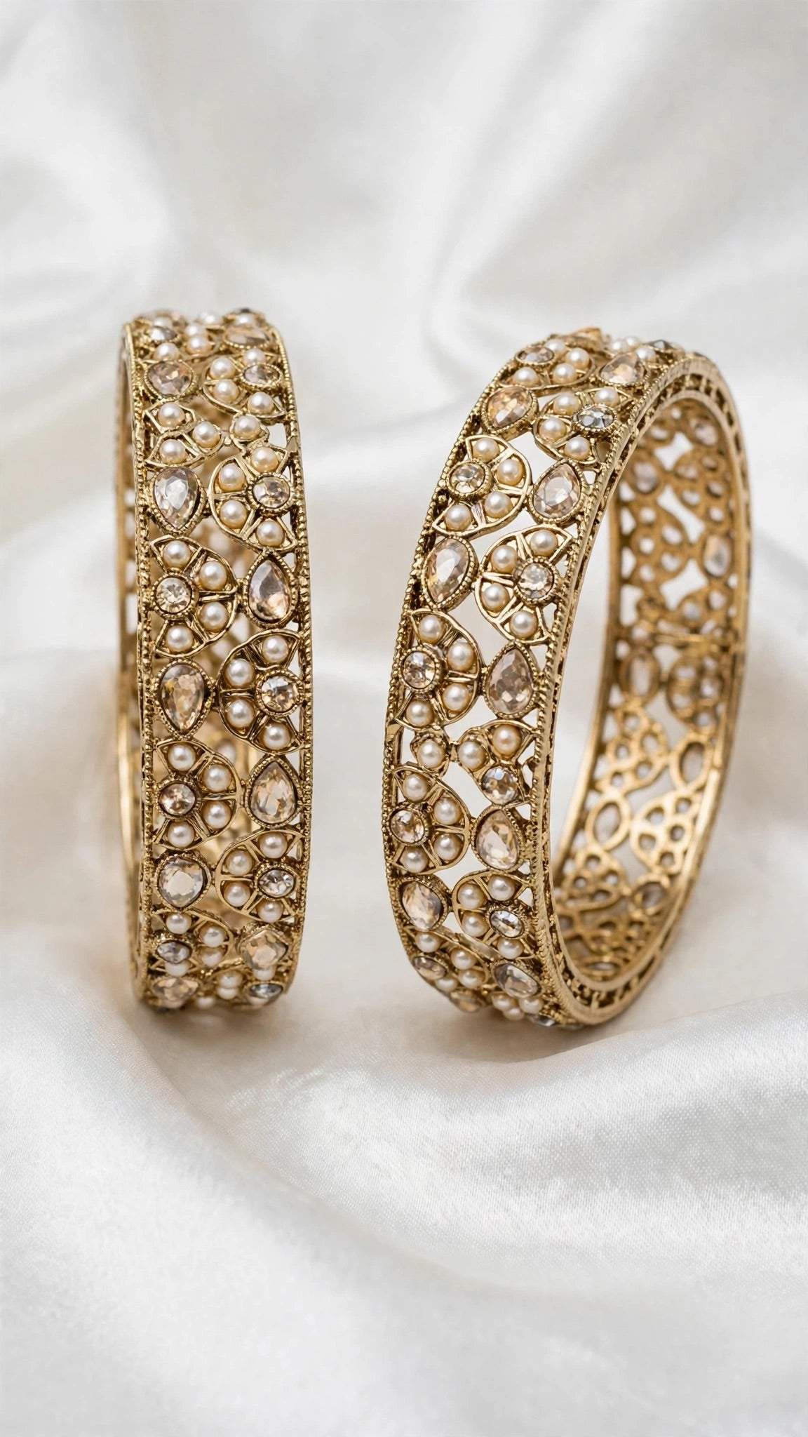 Gold Kade bangles  - Size 2.8