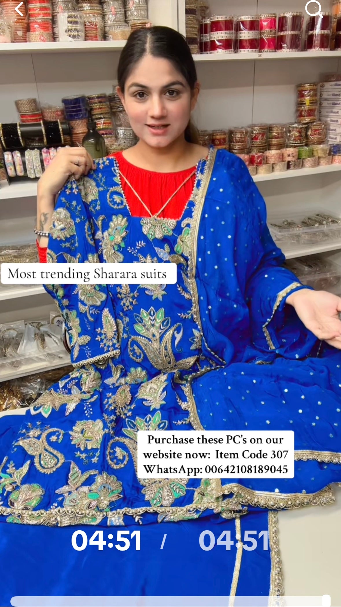 Taking Pre Orders — Royal blue Sharara suit  (item code 307).Timeframe 4-5 weeks