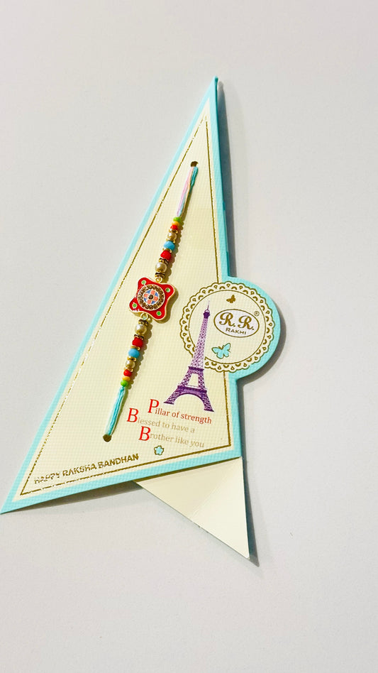 Meenakari Rakhi / Rakhdi pack for brother ( Code A94 )