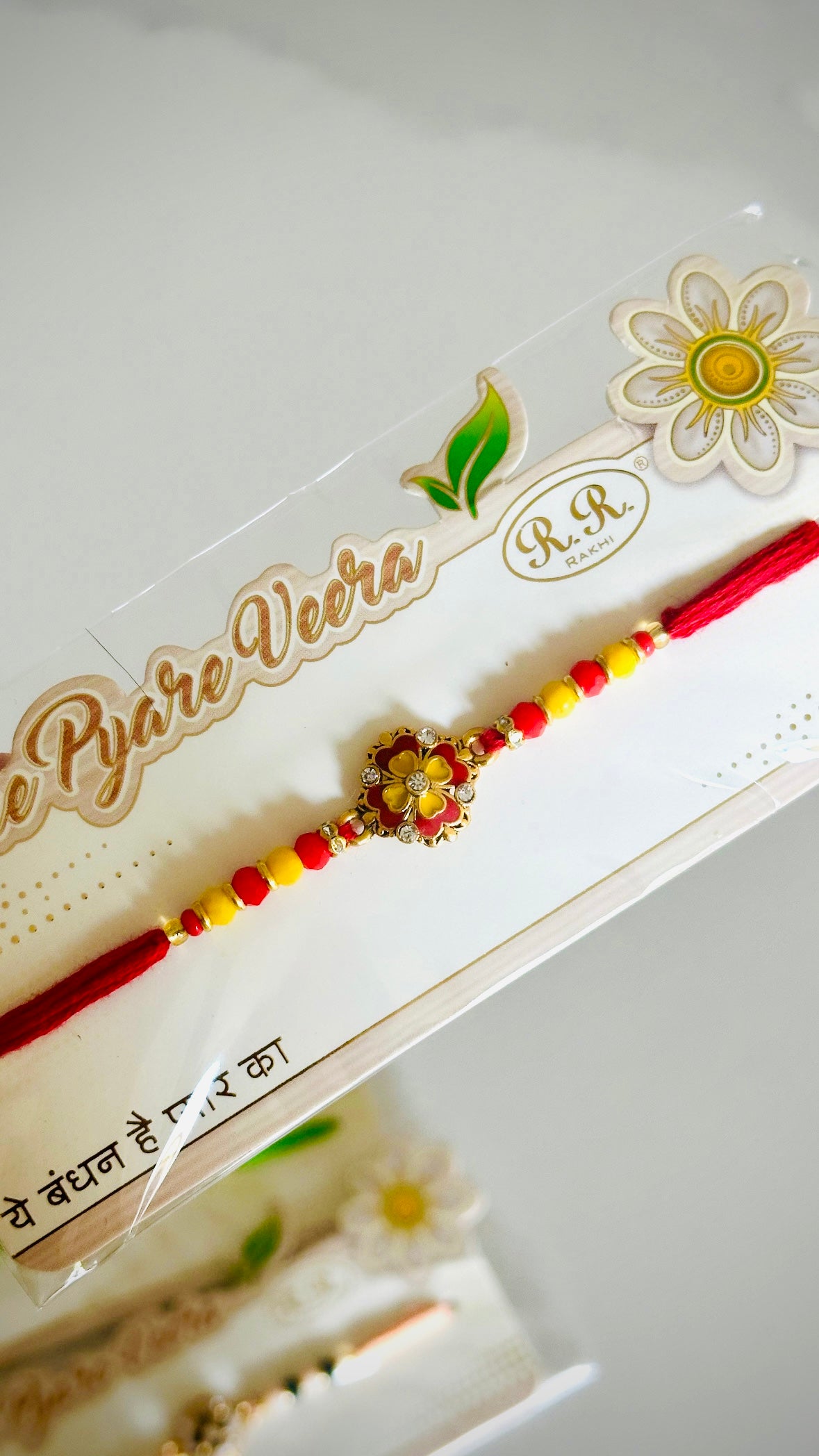 Meenakari rakhi / rakhdi in assorted colours, Code: A72 ( per pc )