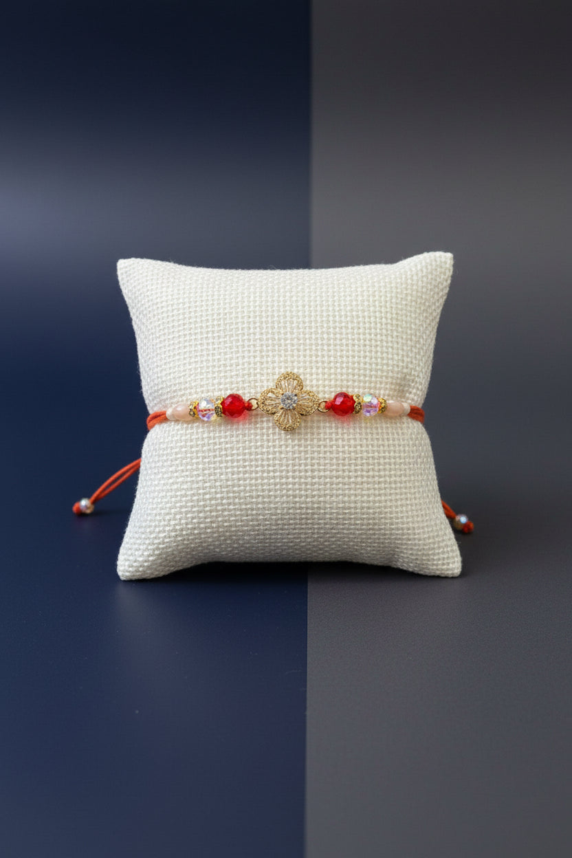 Premium rakhi in American diamond -  Code 417