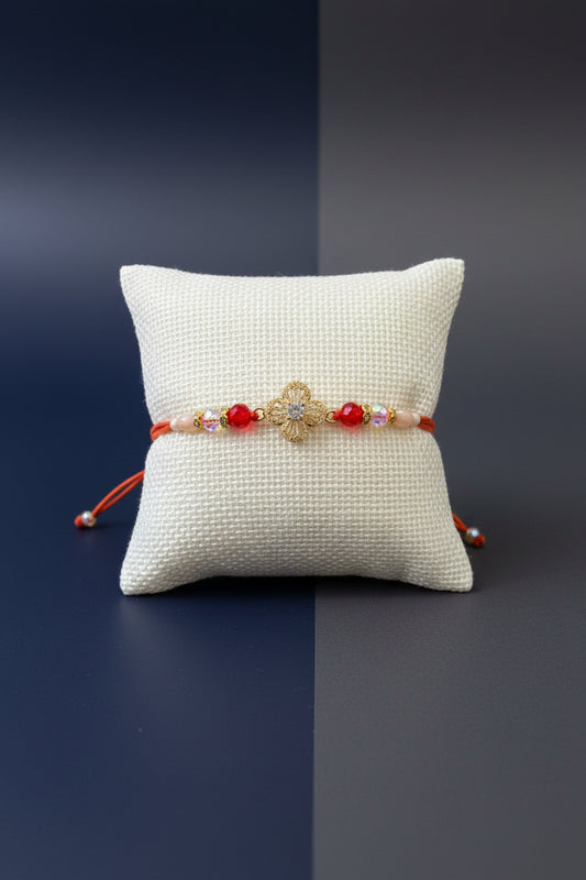 Premium rakhi in American diamond -  Code 417