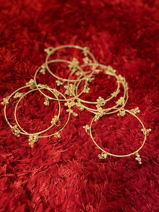 Kashmiri ghungru bangles - pack of 8
