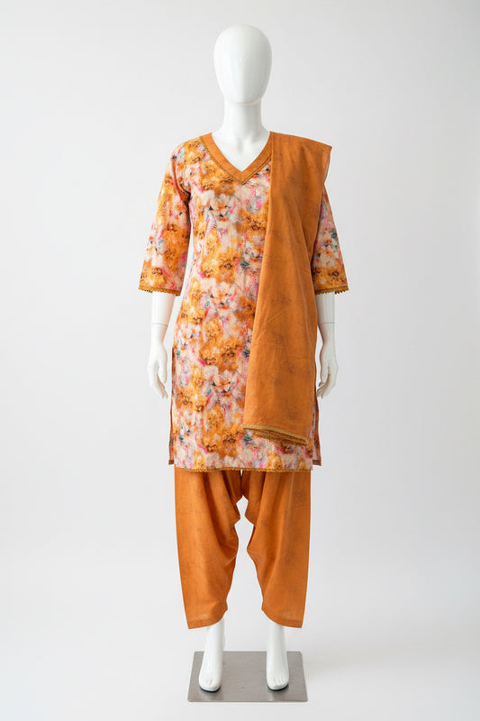 Shimmer printed suit - code 212