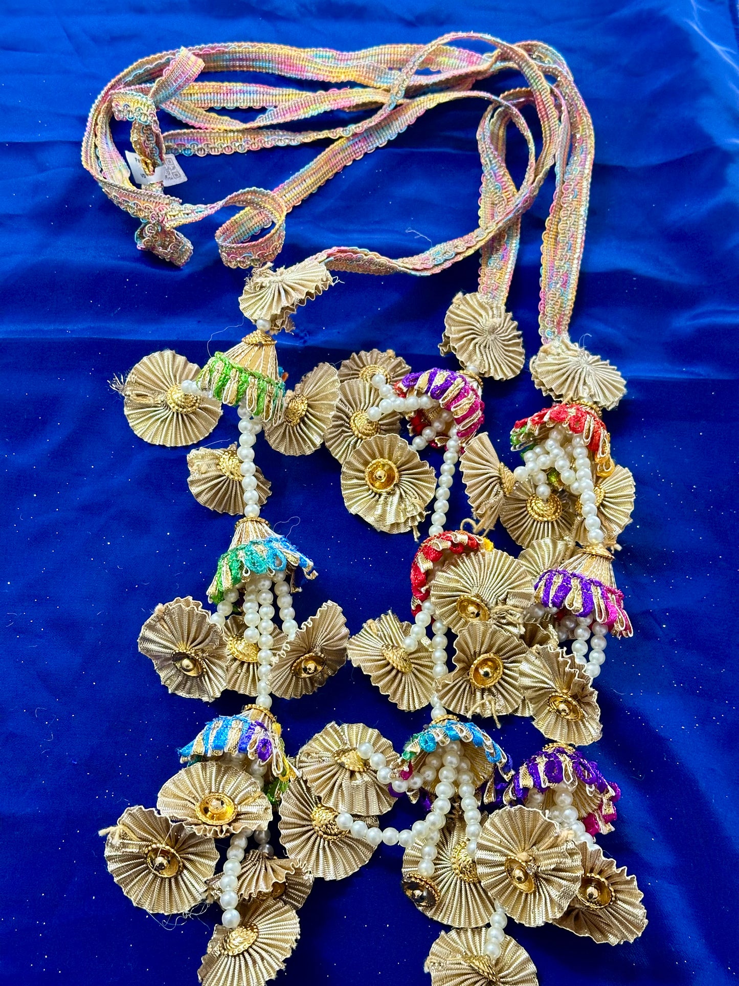 Multi colour paranda with gotta, ( Code: 38 )