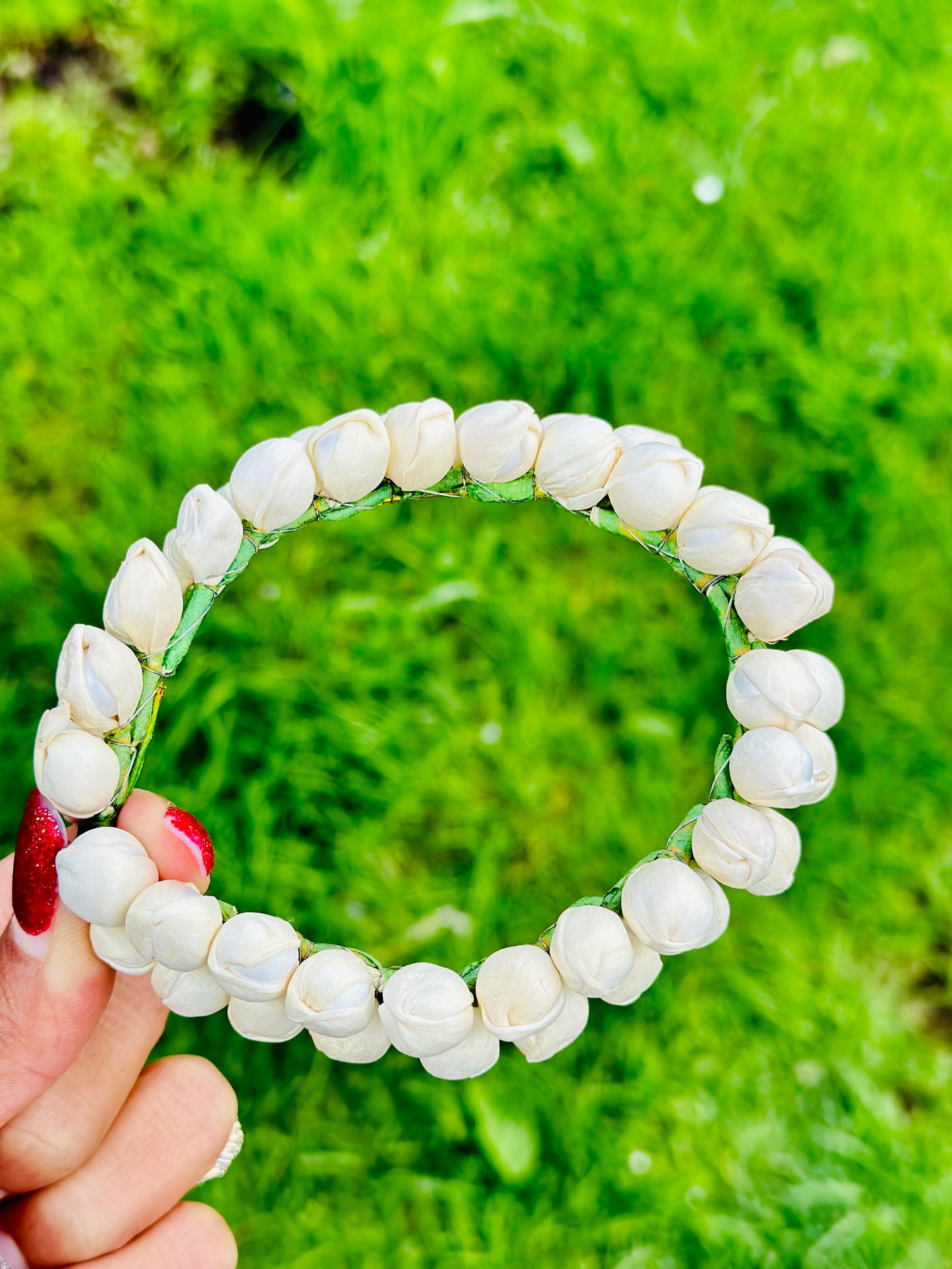 Double Layer Fresh jasmine Gajra