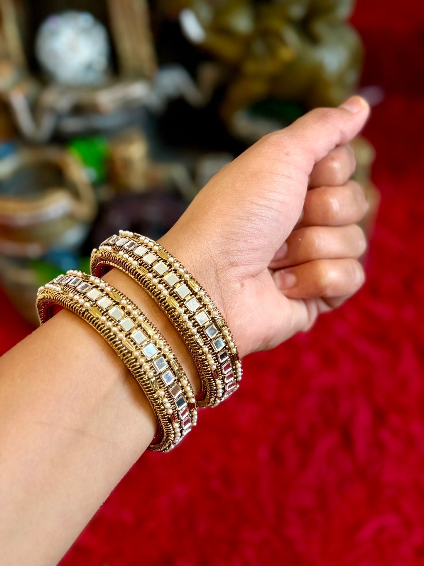 Golden Mirror kade - Set of 2 bangles - X19