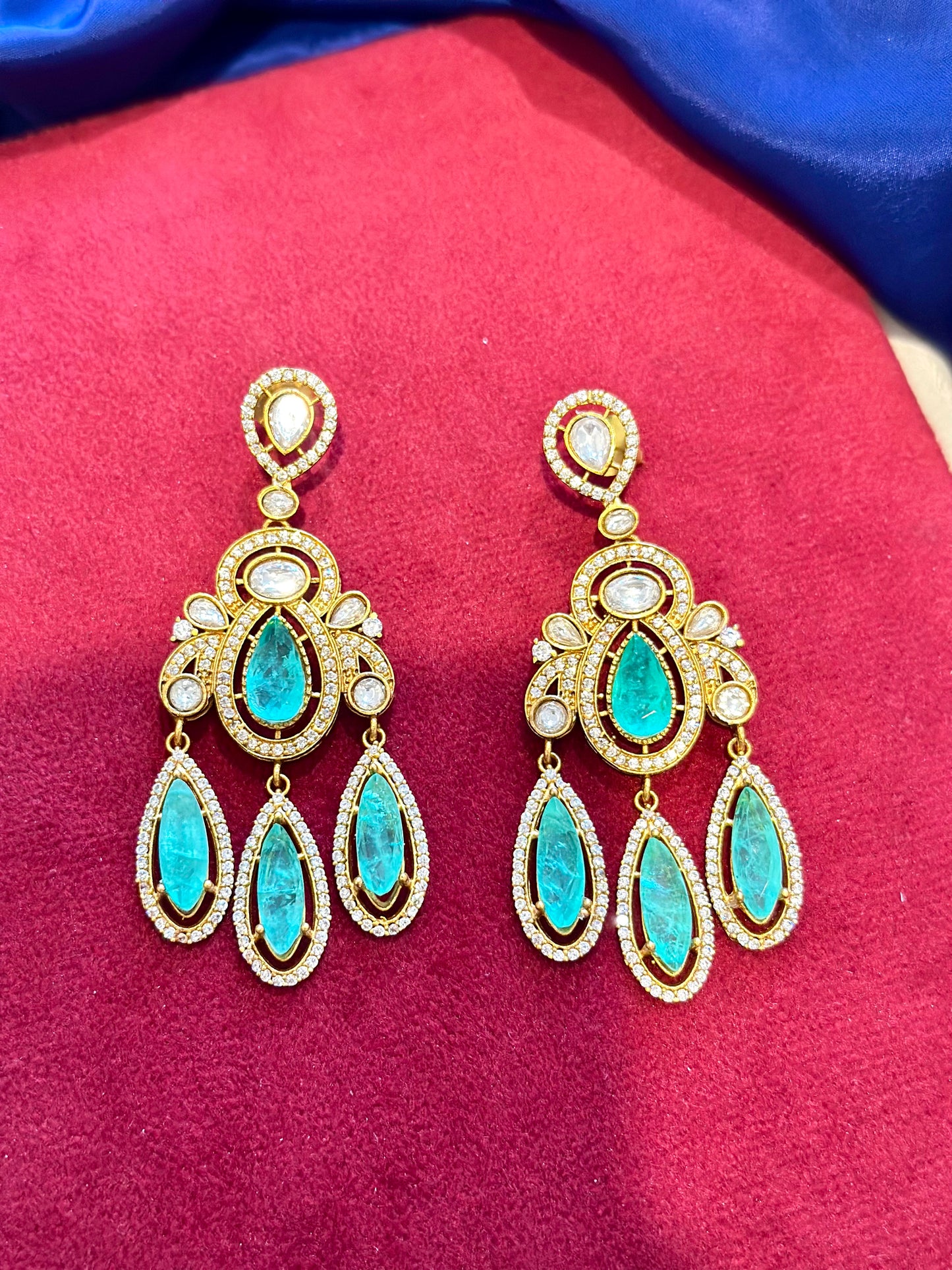 Mozonite earrings ( Premium Range ) Colour: , (Code: X8)