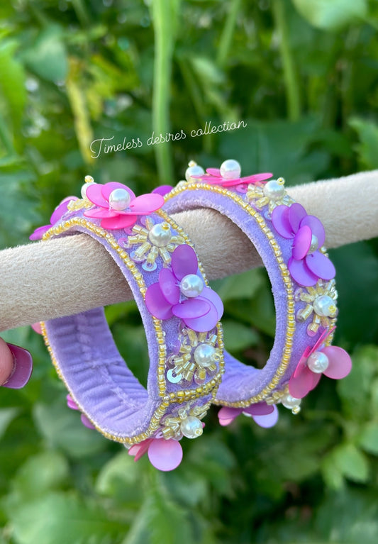 Multi coloured handmade soft kangan bangles