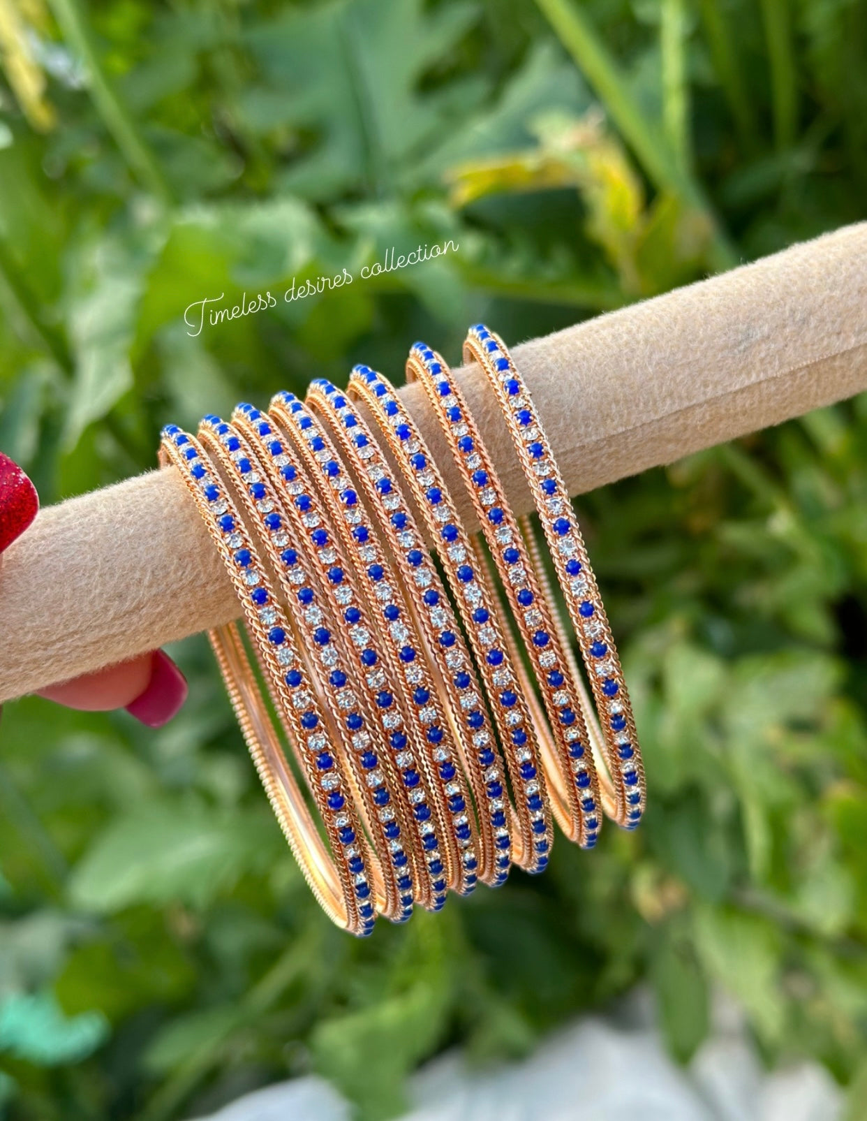 Blue kangan bangles