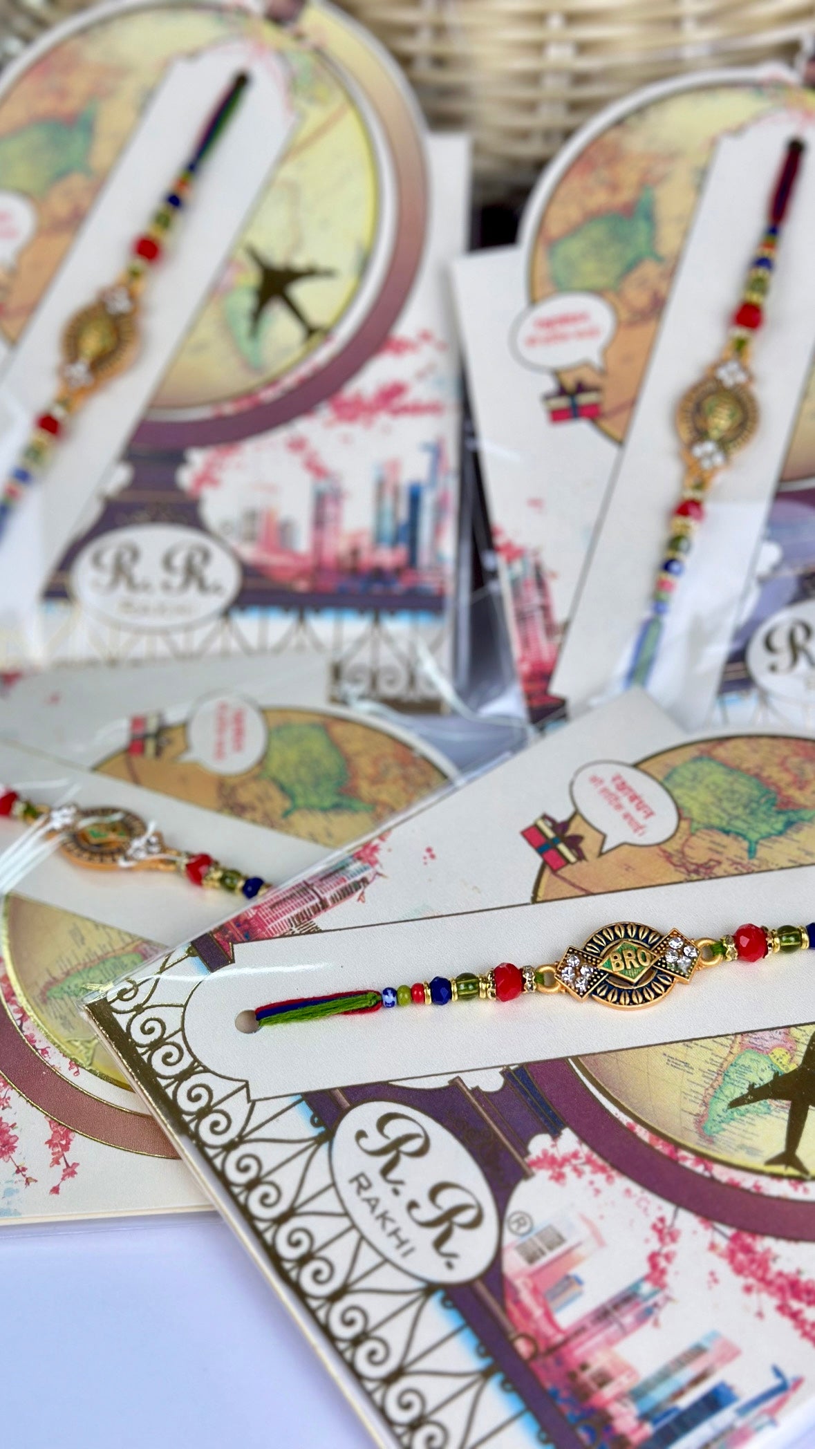 Bro Rakhi / Rakhdi Pack in Meenakari - Code A67
