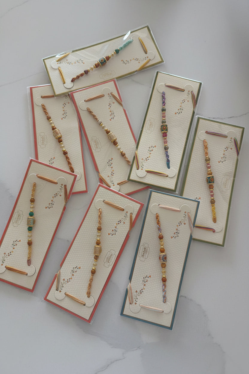 Meenakari rakhi packs ( per pc )