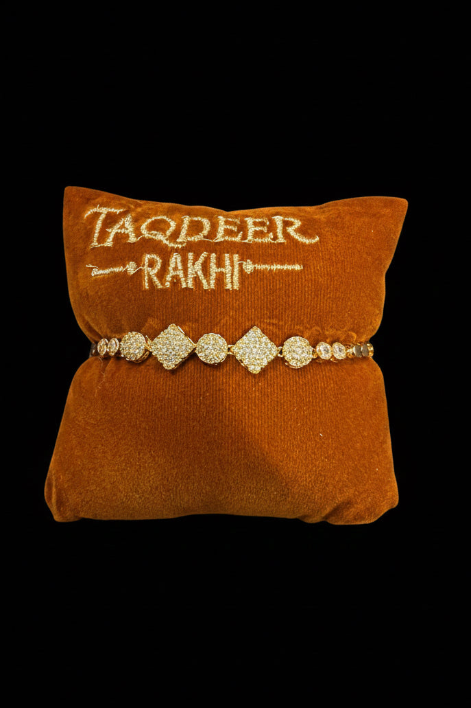 American diamond Rakhi Bracelet ( Premium quality ) - Code 411