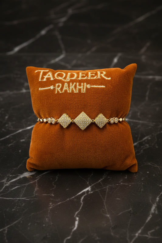 American diamond Rakhi Bracelet ( Premium quality ) - Code 413