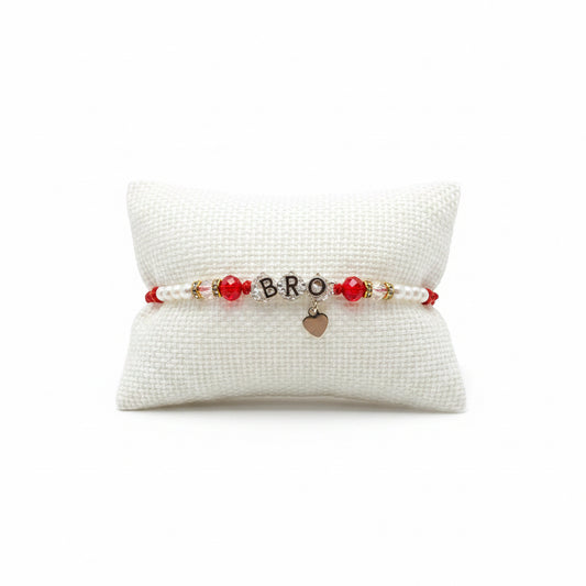 Bro Rakhi cushion in American diamond