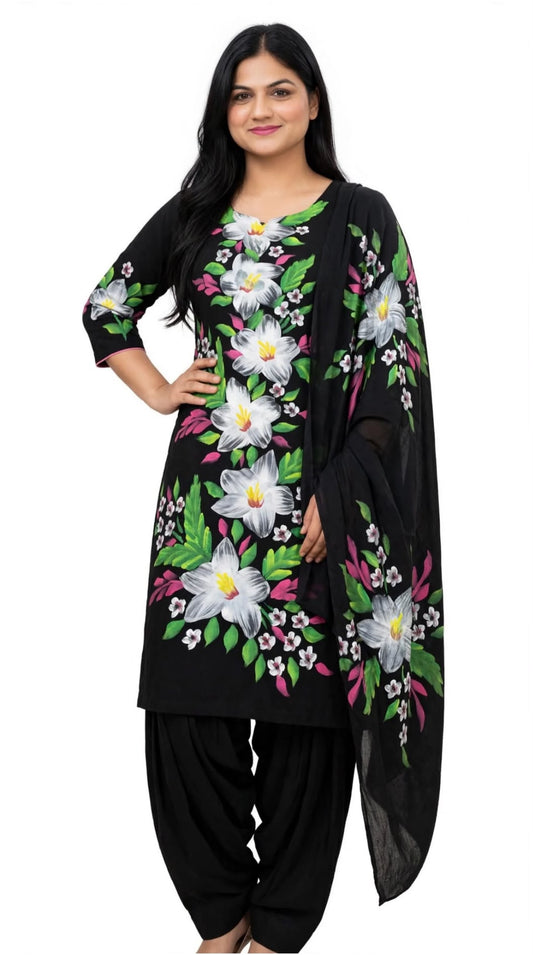 Causal wear boutique suit in Georgette , (Code: X62)