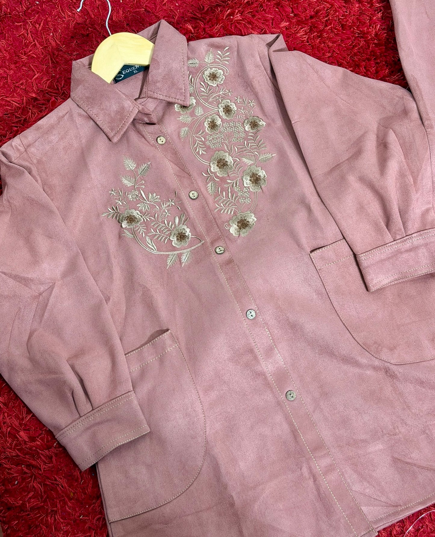 Kotrai velvet Co-Ord set with pockets - Code: 173