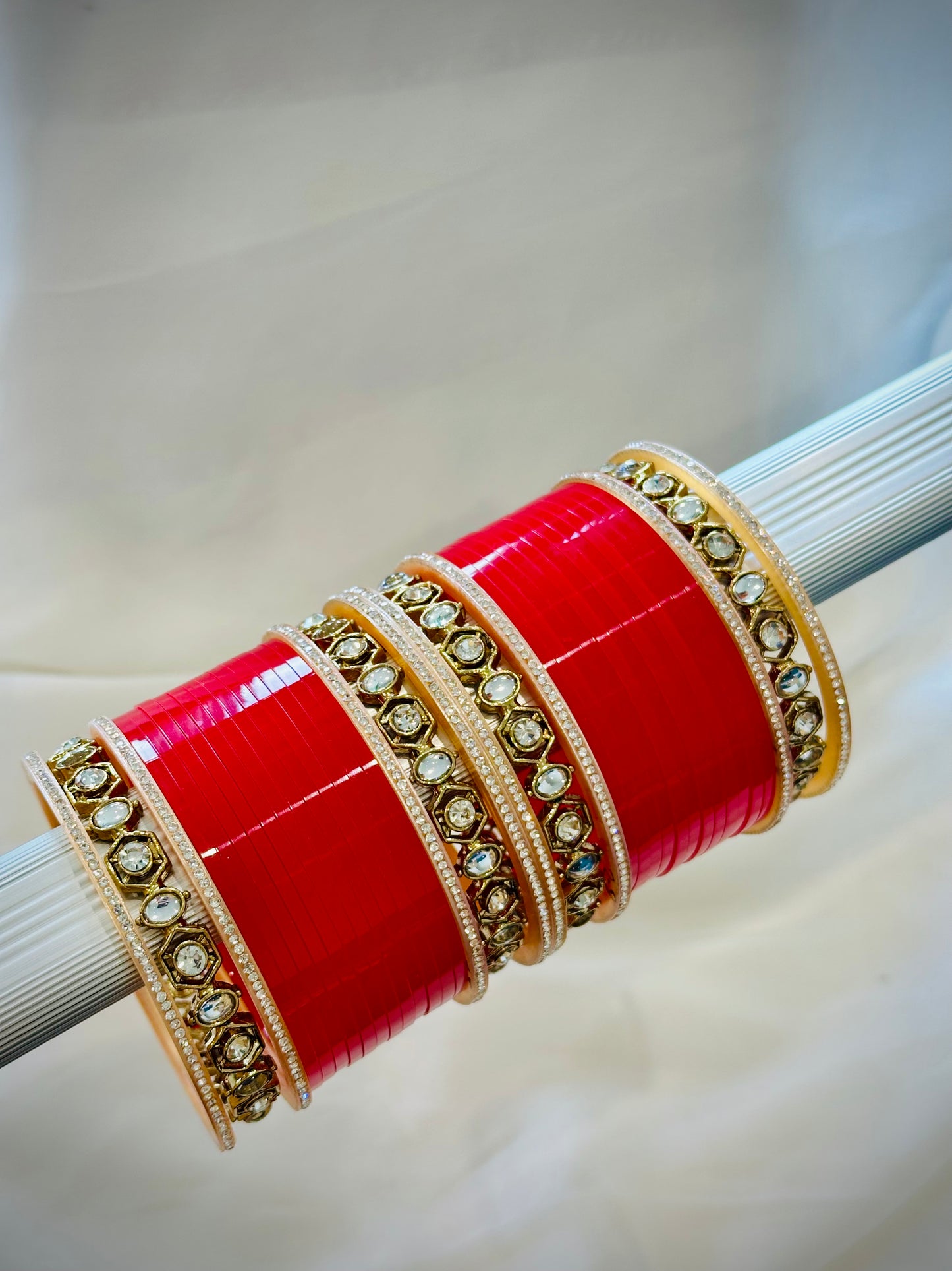 Chooda set - Colour : Red ( Code: 033)