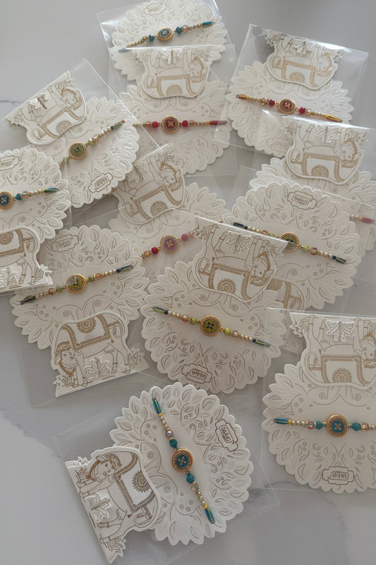 Meenakari rakhi packs ( per pc )